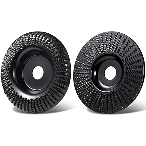 Dkitdbit VVT-012 2 Pcs Wood Carving Disc Set 4 Inch (100Mm) For Angle Grinder cover