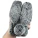 Produktbild Plüsch Kaninchen Hülle für Galaxy S8, Misstars Weiche TPU Backcover Niedlich Flauschige Faux Pelz Warme Handyhülle mit Bling Kristall Diamant Schutzhülle für Samsung Galaxy S8, Dunkelgrau