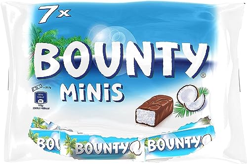 M&M's - BOUNTY - Minis Barres chocolat et noix de coco - 7 minis barres - Paquet de 227g