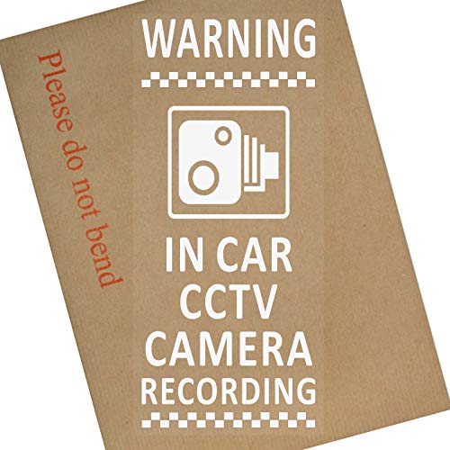 1 x Retrato design-in coche cámara CCTV recording-window CCTV sticker-200 mm-security sign-car, Van, Camión, Camión, Taxi, Bus, Mini Cab, minicab-dashcam, Go Pro