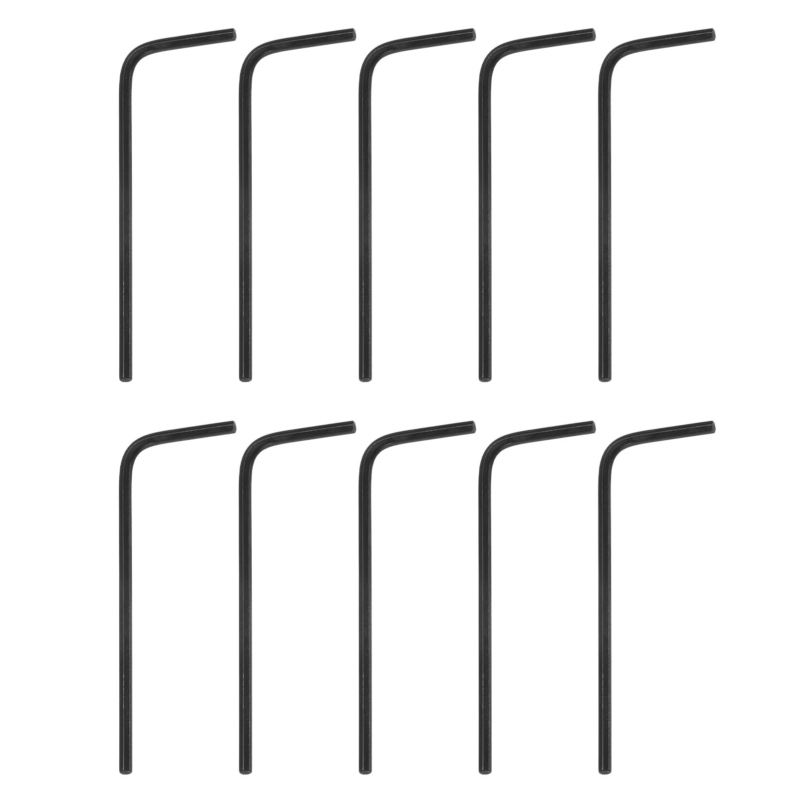 HARFINGTON 30pcs Hex Key Wrench 1/16" 45# Carbon Steel L-Shape Hexagon SAE Wrenches Repairing Tool for Home DIY Bike Motorcycle Repair, Black