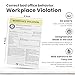 Cubefinds Office Workplace Violation Notice With Touch of Humor, Funny Workplace Police Message for Coworkers and Cubicle Neighbors, Self-Adhesive Sticky Notepad, 4 x 6-Inch, 50 Sheets
