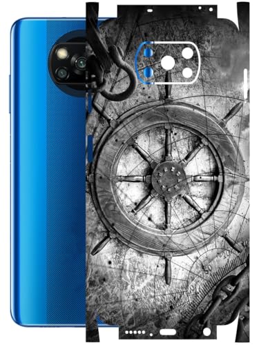 Image of AtOdds - Full Body Back Screen Guard Protector Film - Lamination Wrap Skin Sticker Compatible with Poco X3 PRO | Scratchproof Matte Finish (Voyage)