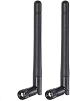 Bingfu 3dBi Dual Band WiFi 2.4GHz 5GHz 5.8GHz RP-SMA Male Antennas (2-Pack) for Routers PCs Cameras USB Adapters