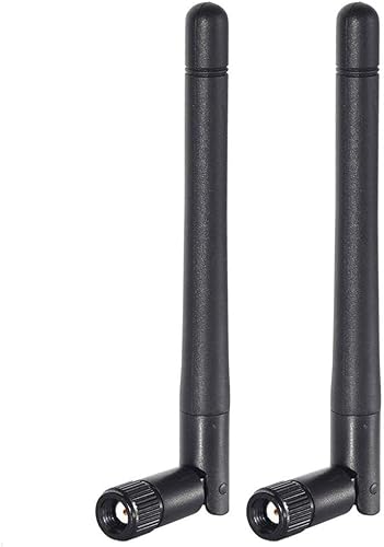 Bingfu Dual Band WiFi 2.4GHz 5GHz 5.8GHz 3dBi MIMO RP-SMA Macho Antena Bluetooth (paquete de 2) para PC Computadora WiFi Router Tarjeta de red