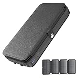 Hiluckey Solar Charger 27000mAh 22.5W Fast Charging Power Bank USB C PD Portable Phone Charger with 4 Solar Panels for Cell Phone Tablet