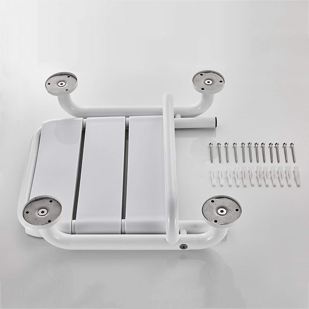 Taburetes de ducha plegables de pared, asiento y silla de ducha de plástico for montar en la pared, banco de baño plegable for personas mayores, ayuda for discapacitados, baño, ducha, diseño portátil.