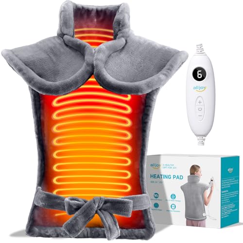 ALLJOY Coussin Chauffant Electrique pour Le Cou, 24"x33" Les Épau...