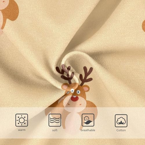 Soft Girls' Panties Comfort Underwear for Toddler Reindeer Pattern in Sizes 2T,3T, 4T, 5T, 6Y and 8Y3