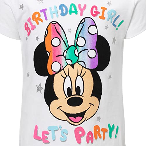 Image of Disney Girls Birthday T-Shirt Infant to Big Kid Sizes (18 Months - 14-16)