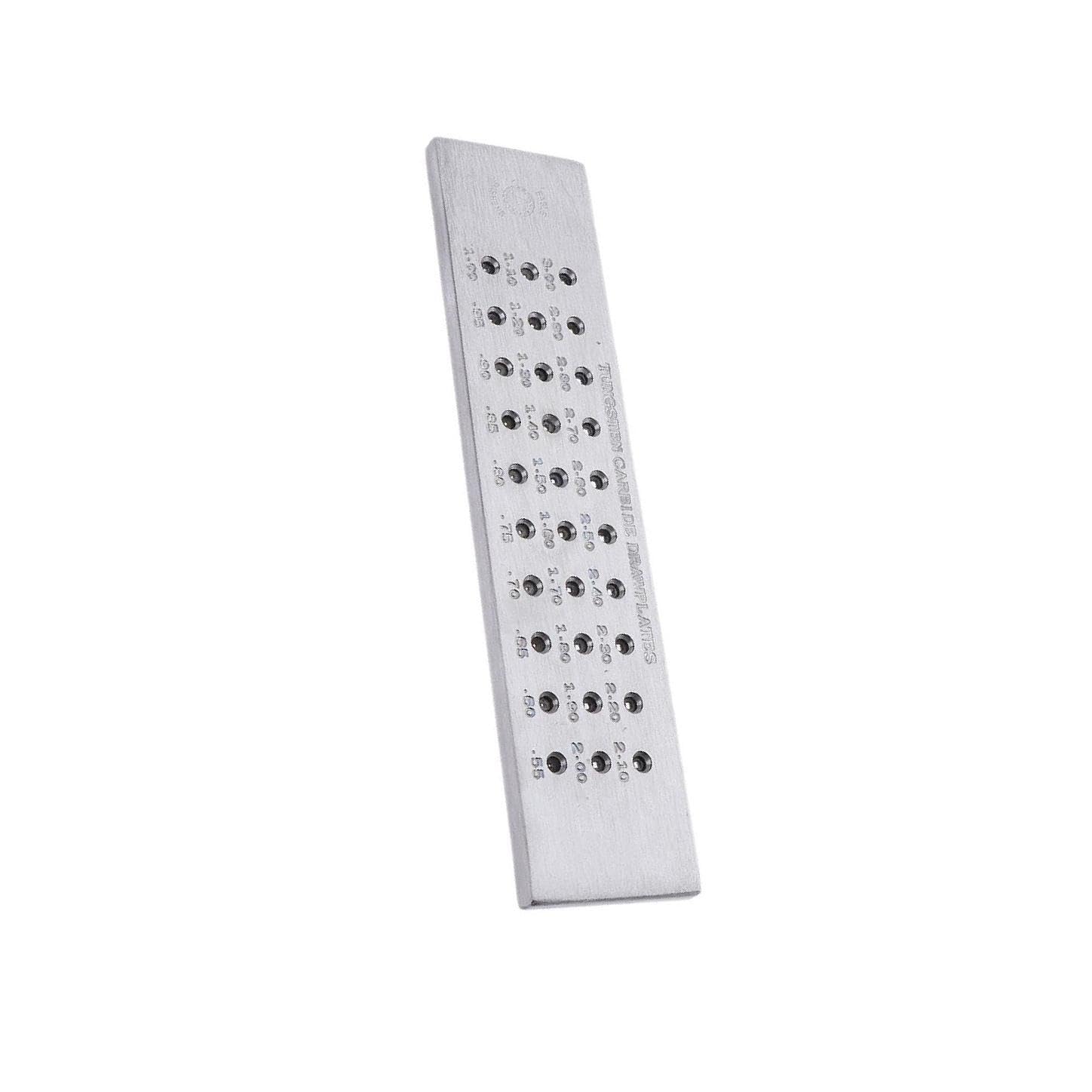 Strumento per gioielli con trafila in filo metallico quadrato a 30 fori in carburo di tungsteno 0,55-3 mm