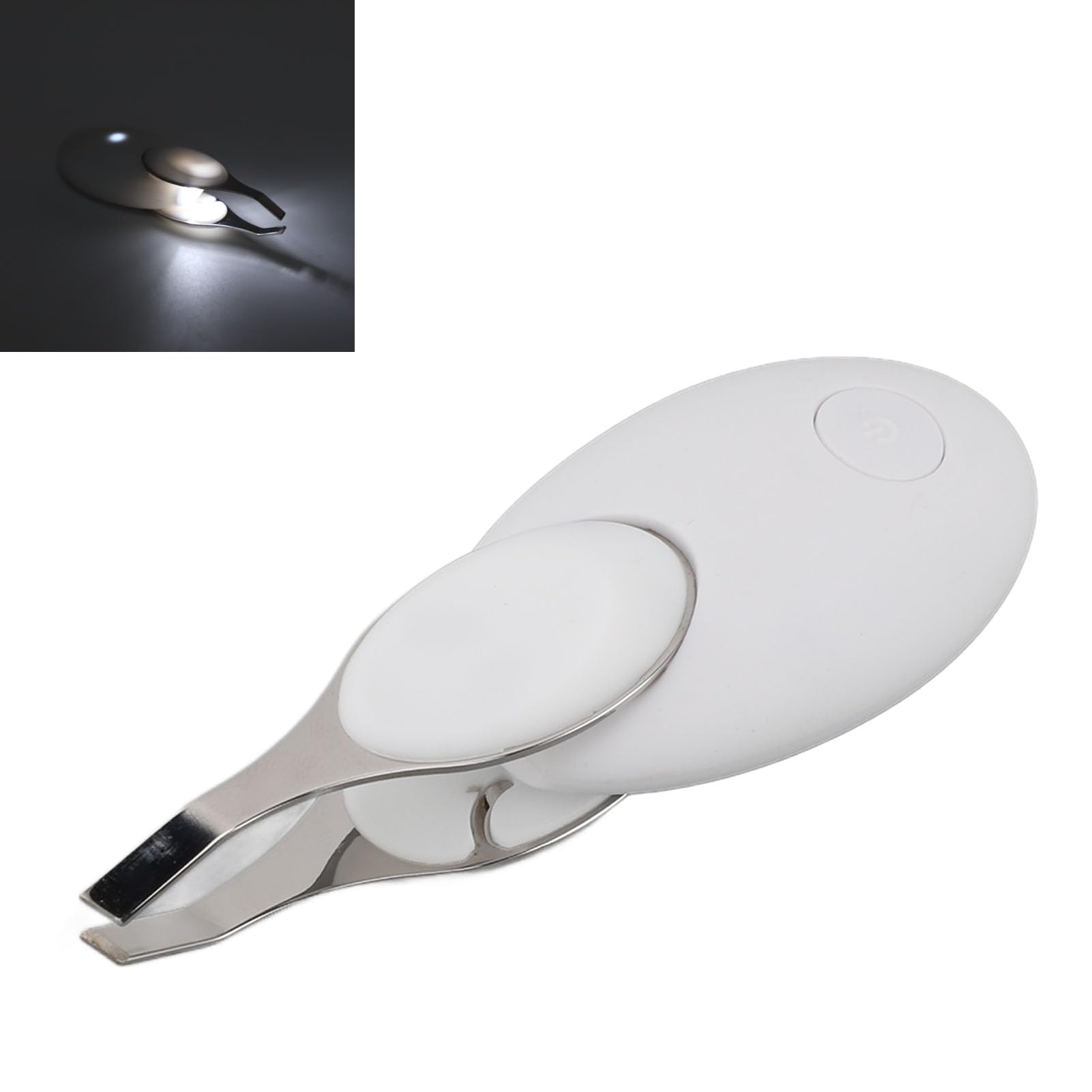 Pinzetta per Sopracciglia con Luce, Pinzas Para Cejas Pinzetta per Sopracciglia con Fotocamera HD Batteria 300 MAh USB Ricaricabile Multifunzione WiFi Pinzetta per