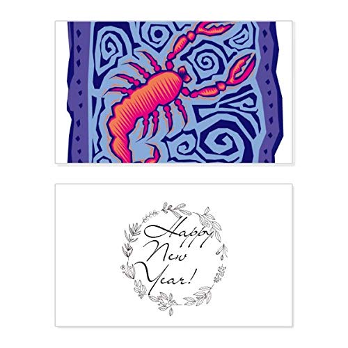 Tarjeta de felicitación de Escorpio para Año Nuevo y momentos especiales