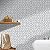 Moroccan Mosaic & Tile House CTP40-04 Bahja Handmade Cement Tile in White and Grey, 8”x8