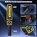 Handheld Metal Detector Wand Security Scanner,High Sensitivity Security Wand Metal Detector,Nail Finder,Metal Detector Wand for Woodworking Built-in 9v Battery Adjustable Sound Vibration Alerts