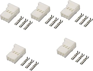 5 conjuntos de 3 pines conector de automóvil blanco automático sin terminal DJ7033-2.2-21 3P