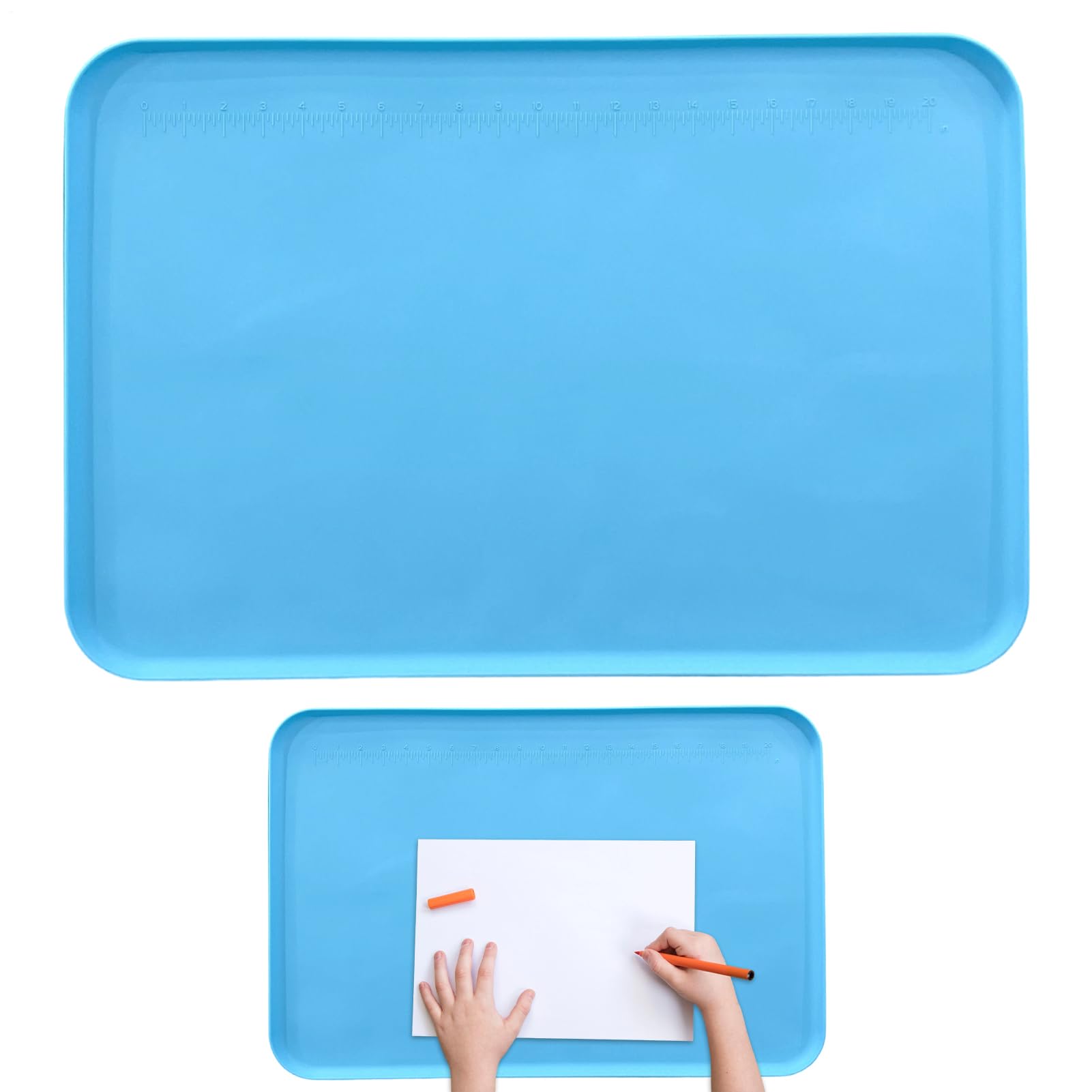 Tappetino artigianale in silicone 61 x 40 cm per lavori artistici con bordi