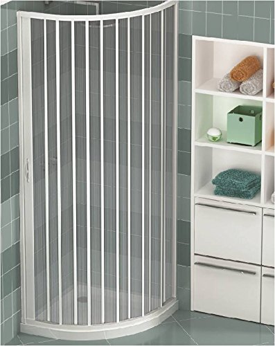 Cabine douche 80x80CM H185 en Plastique pvc modèle Energy avec l'ouverture centrale | Leroy Merlin