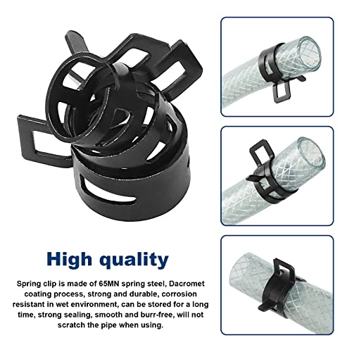 Faankiton 150PCS 7 Sizes 15-22mm Fuel Line Hose Clips Water Pipe Air Tube Silicone Vacuum Hose Clamp Fastener Assortment Kit - Image 3