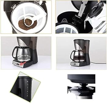 Cafeteras eléctricas Cafetera instantánea por Goteo térmico Cafetera de 15 Tazas con cafetera y Filtro para el hogar y la Oficina2