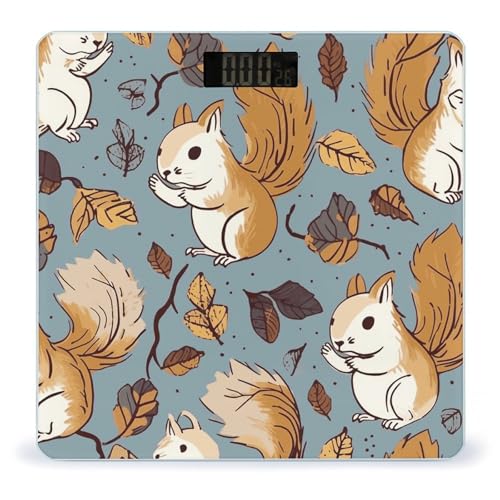 Báscula Digital Cute Squirrel de Vidrio Templado miniatura 1