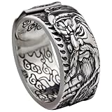 New 2026 Unisex Gift Fashion Guan Gong Ring Male Retro Xiangyun Yu Caishen Lucky Personality Domineering Hip-Hop Decoration Jewelry Luxury With You Accessories Trendy Best For Women And Men