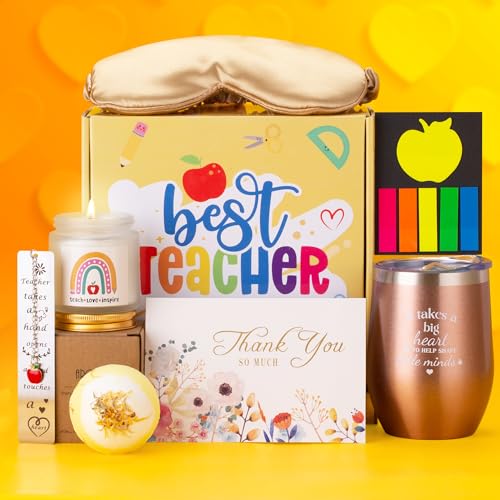 UTOBSOV Teacher Gifts for Women Unique Teacher Appreciation Gifts Teacher Birthday Gifts Basket Christmas Valentines Day Gifts for Teachers Back to School Gifts Thank You Gifts for Teacher