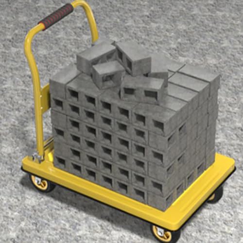 Carretilla plegable portátil para equipaje capacidad 300kg miniatura 7