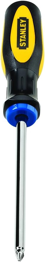 Stanley 60-002 Standard Fluted Phillips Tip Screwdriver, 2 Point X 4 Inch