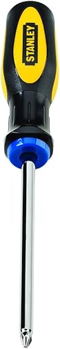 Miniatura 2 de Stanley 60-002 Destornillador de punta Phillips estriada estándar, 2 puntos x 4 pulgadas