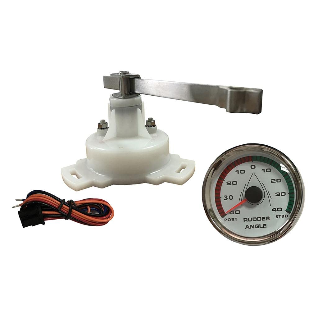 Generic 9-32V 85Mm Rudder Angle Gauge 0-190Ohm with Sensor Compatible with Marine Boat-image-34