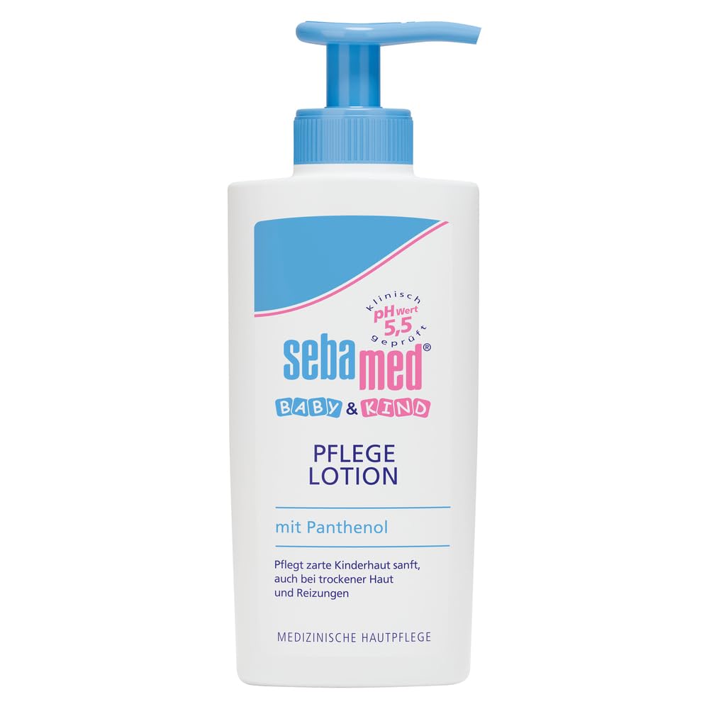 SEBAMED Baby und Kind Pflegelotion mit Panthenol, 2er Vorteilspack, pflegt zarte Kinderhaut sanft, auch bei trockener Haut und Reizungen, 2 x 200 ml