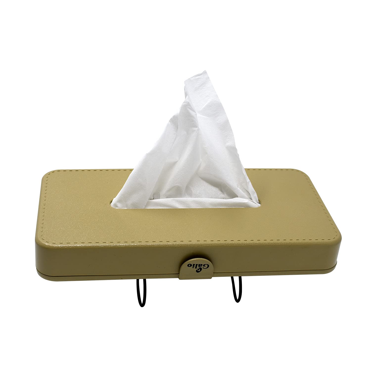 GFX Car Tissue Box Holder Universal Fit on Car Sun Shade Mountable Back Seat 1Pcs Beige
