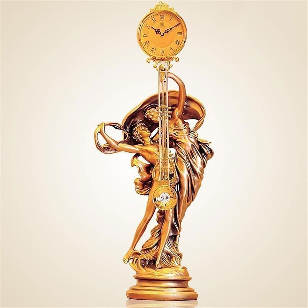 Hogar Reloj de péndulo decoración reloj piso sala estar retro Decoración