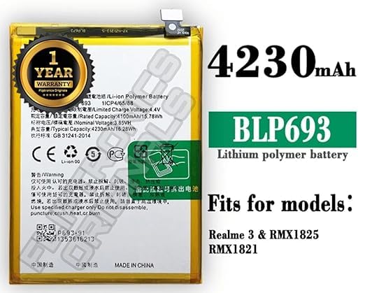 Image of BLP693 Battery for Realme 3 RMX1825 RMX1821 Battery with 1 Year Warranty****(U2241)