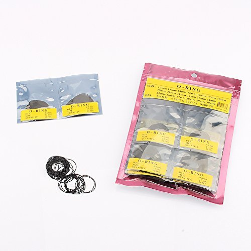 Yosoo 950pcs OWatch Back Gasket RubberWashers Set Watch Gaskets kit Replacement O-Rings for Watch Backs Size 12-30 mm, 0.6 mm