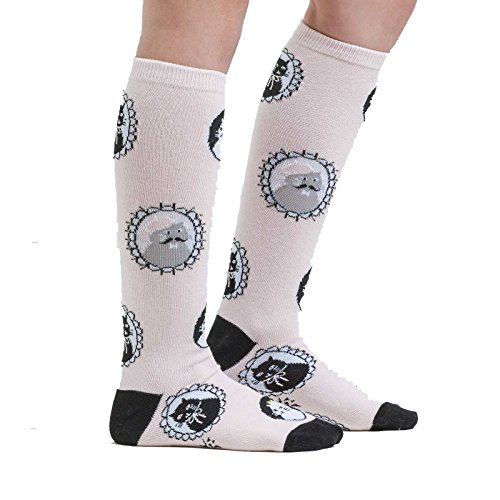 Sock It To Me, Cameow, Junior Knee-High Socks, Fancy Cat Socks