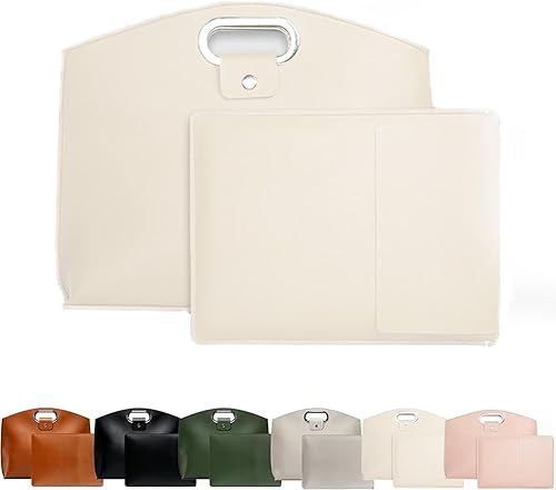 Miniatura 10 de Juego de 2 piezas: Sofisticado juego de portátil de cuero impermeable para negocios, bolsa de portátil retro de 14-16 pulgadas para mujer