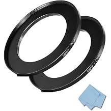 58mm-77mm Step Up Ring 58mm Lens to 77mm Filter 2-Pack