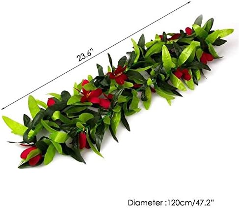 Miniatura 7 de Besutolife Hawaiian Luau Leis - Collares de flores artificiales tropicales para graduación, disfraz de Hula para fiesta en la playa, fiesta hawaiana