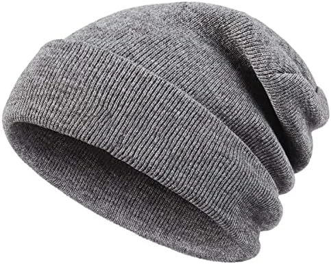 AONAT Winter Warm Knit Hats Cap with Double Fleece Lined, Gifts for Outdoors Family Thanksgiving Christmas-Unisex