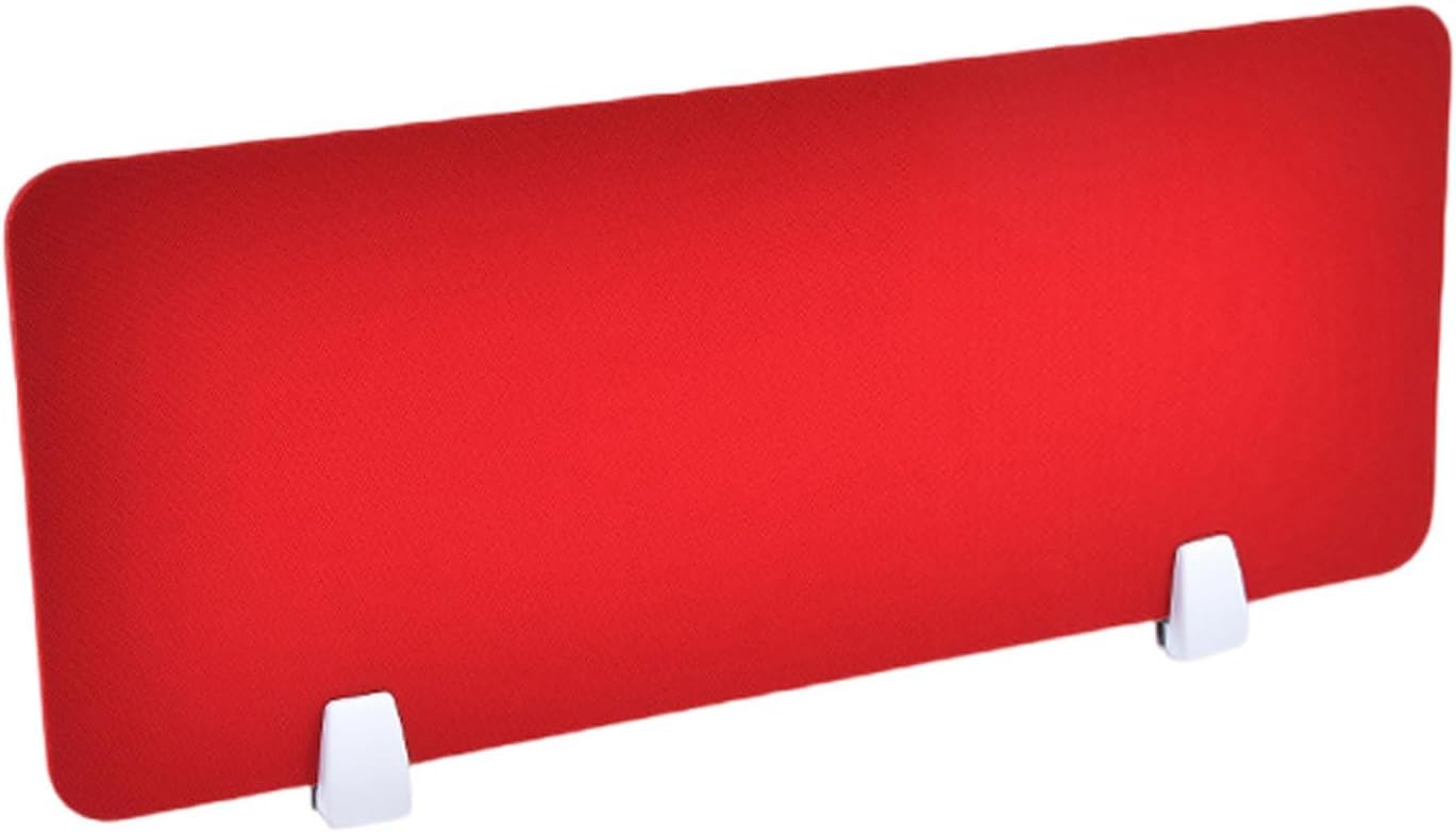 Divisorio per Scrivania, Schermo Acustico per La Privacy, Barriera Protettiva Contro Gli Starnuti, Riduce Il Rumore E Le Distrazioni Visive, Ideale per Studenti E Professionisti Red L 60*W 30cm