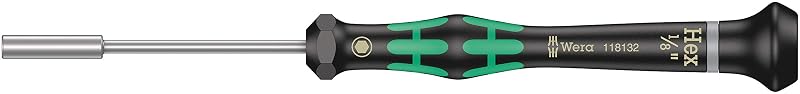Chave de Fenda de Precisão para Eletrônica Wera Kraftform Micro 2069 Nutspinner 3,2 mm x 15,2 cm – 1 unidade