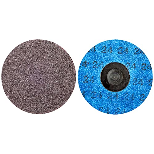 Norton 66261121029 3 In. Gemini R228 AO Extra Coarse Grit TR (Type III) Quick-Change Cloth Discs, 24 Grit, 50 pack
