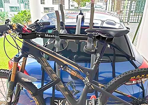 MOSHAY Bike Rack Crossbar Universal Top Tube Frame Mount for Car Racks - Adjustable 18-28in Bike Accessories for Step-Through & Suspension Frames - Tool-Free Installation, 60lb Capacity