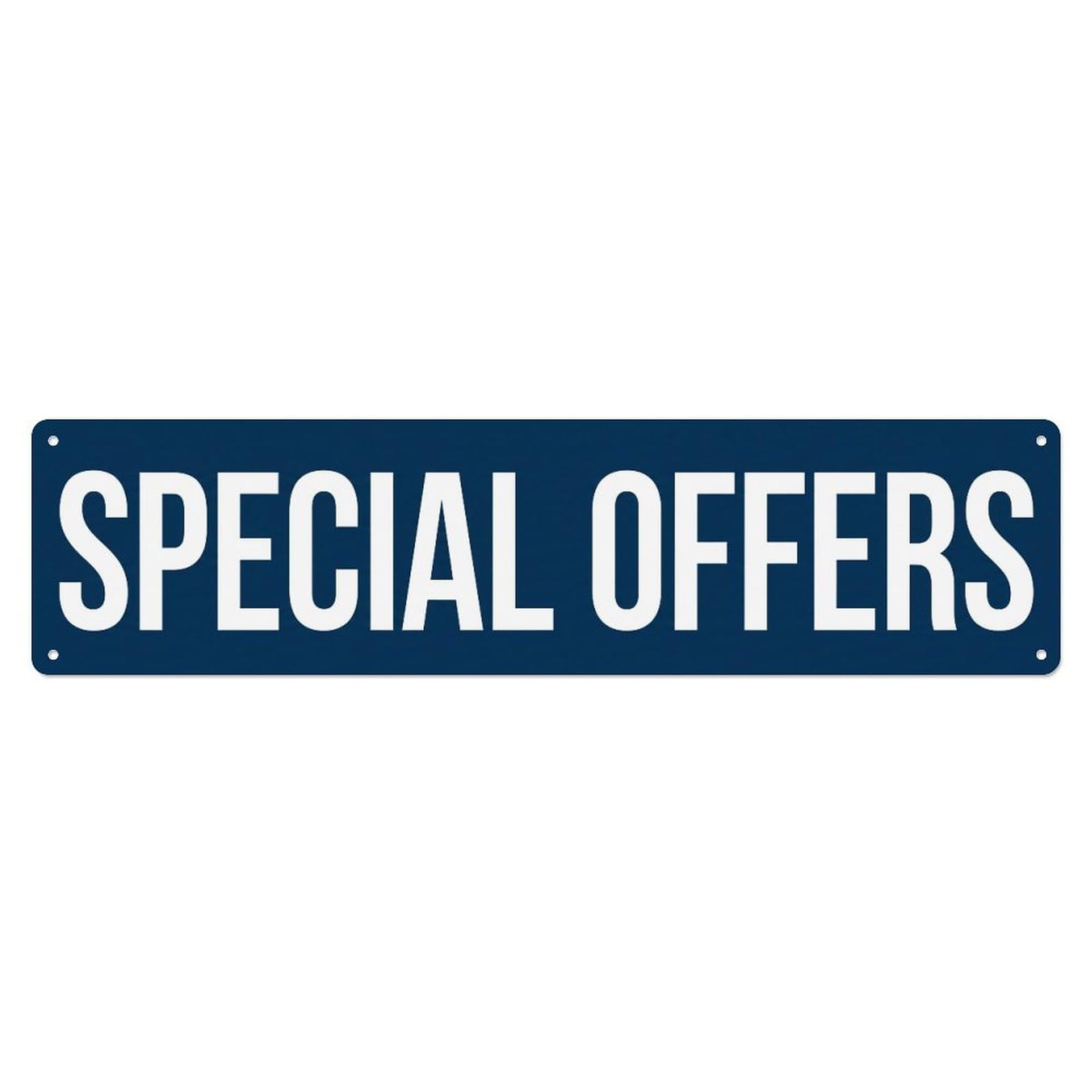 Metal Tin Sign With “Special Offers” Text