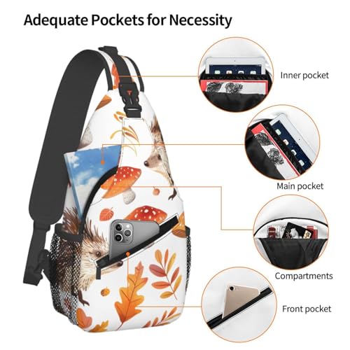 Bolso bandolera unisex ligero para viajes de 4 litros miniatura 4
