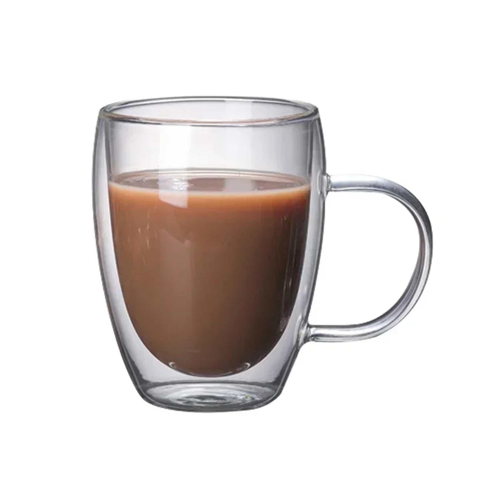 Szklany kubek do kawy z podwójnymi ściankami (4 szt., Coffee Glass 450 ml)