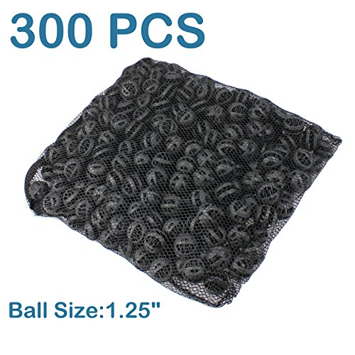 Aquaneat 1.25” /1.4" Large Bio Balls For Pond Filter Koi Pond Aquarium Fish Tank Sump Filter Media With Free Media Bag 300Pcs (1.25") #TOP1