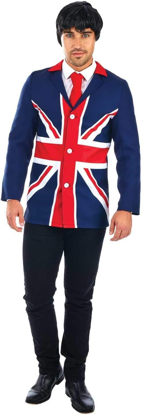 Fun Shack 60s Mod Fancy Dress Men Halloween Costumes for Men Adult